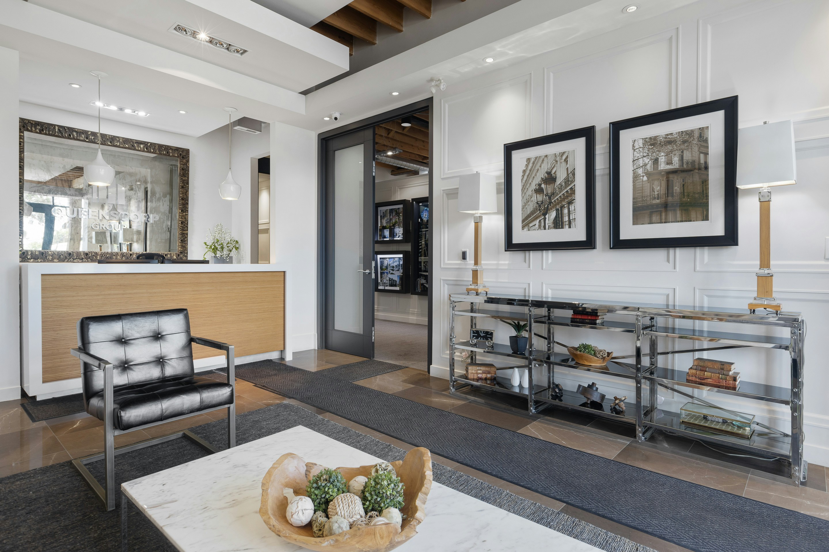 Art in a modern workspace